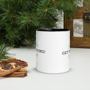 LIFE IS SHORT GET TO LIVING Mug with Color Inside